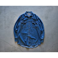 1980s Vintage Denim Western Shirt