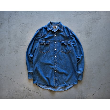 1980s Vintage Denim Western Shirt