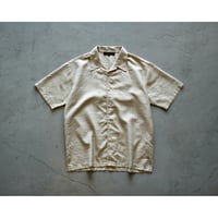 Vintage Textile Waven Opencollar Shirt / Made in India