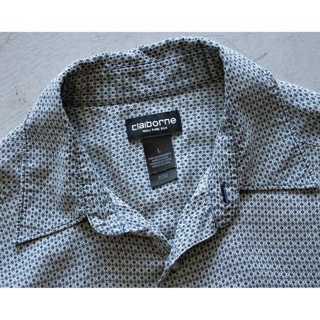 Vintage Geometric Silk Shirt