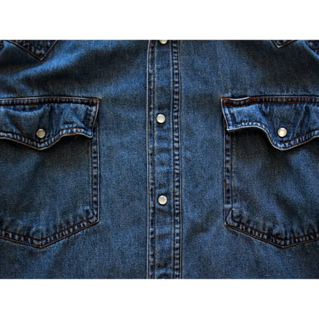 1980s Vintage Denim Western Shirt