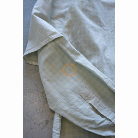 EU Vintage Henryneck Layered Plaid Shirt / Made in Italy