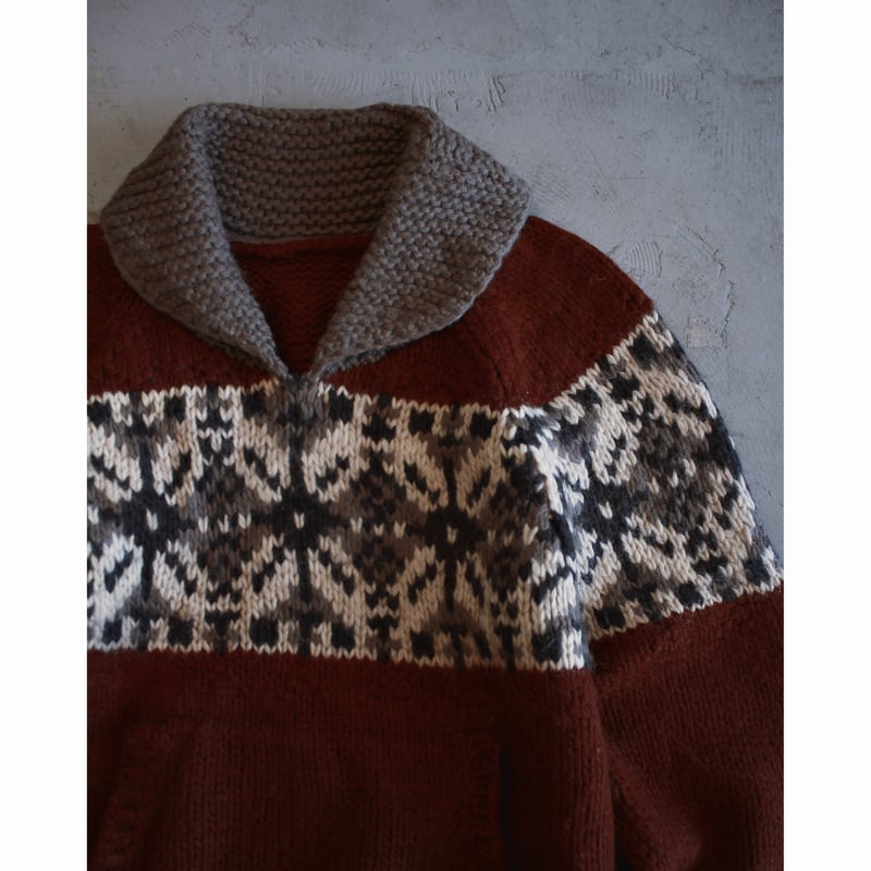 Vintage Cowichan Pullover Sweater | no.vel ONLINE