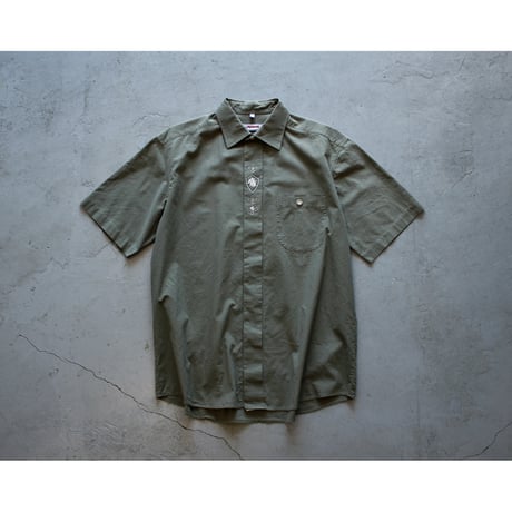 EU Vintage Embroidered Flyfront Tyrol Shirt