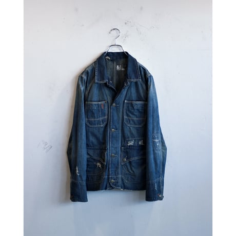 EU Crash & Stitch Denim Coverall / Made in Turkey