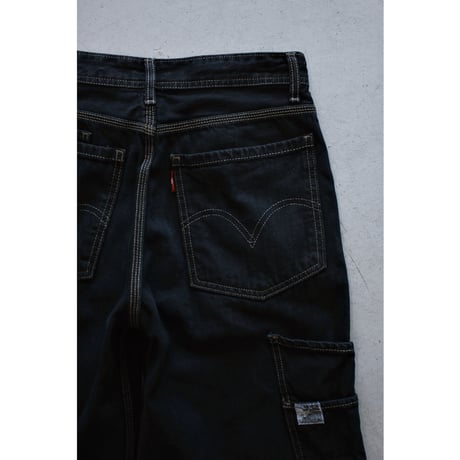 2000s “Levi's” 8Pockets Painter Black Denim Shorts