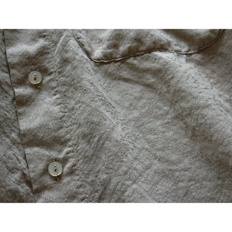 Vintage Luxe Embroidered Waven Shirt / Made in Italy