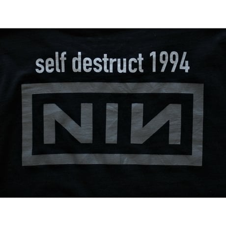 “NINE INCH NAILS” Self Destruct 1994 Live Photo Rock Tshirt