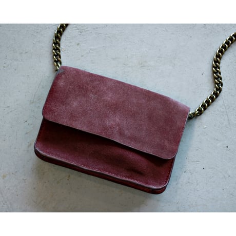 “Clarks” Chain Strap Suède Leather Shoulder Bag