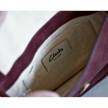 “Clarks” Chain Strap Suède Leather Shoulder Bag