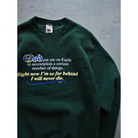 1990s Vintage Fruit of the loom Aphorism Logo Sweatshirt / Made in USA