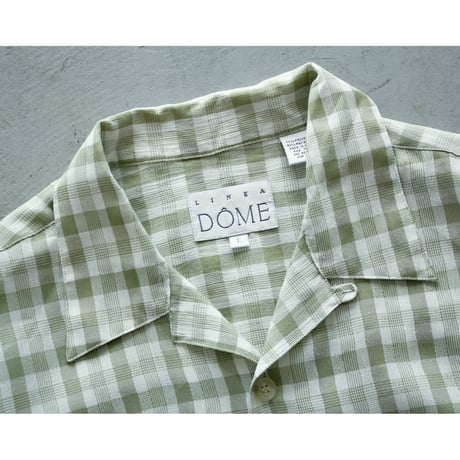 1990s〜 Vintage Rayon Blend Plaid Opencollar Shirt