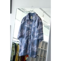 Vintage Silk Resort Shirt “Blue Gray”