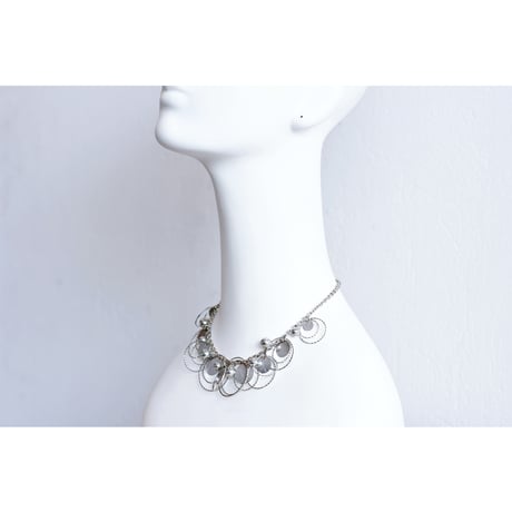 American Vintage Silver Circle Necklace