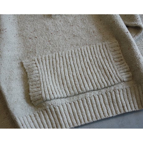 1980s ”KENNIGTON“ Pocketed Nep Knit Sweater