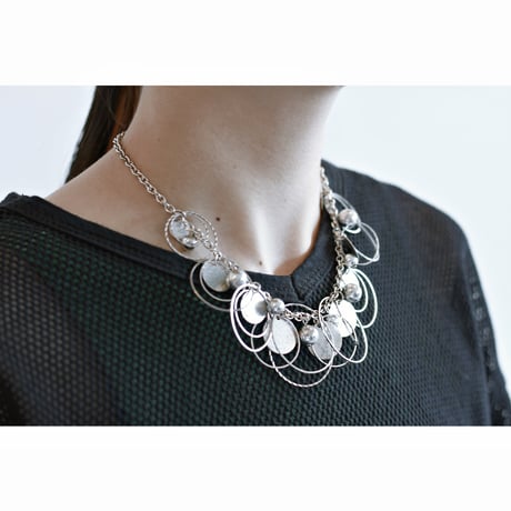 American Vintage Silver Circle Necklace