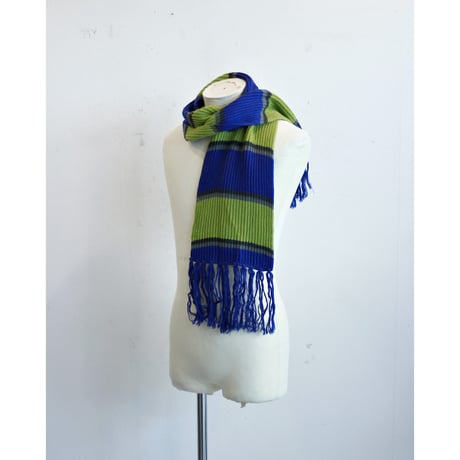 Vintage Fringed Knit Scarf