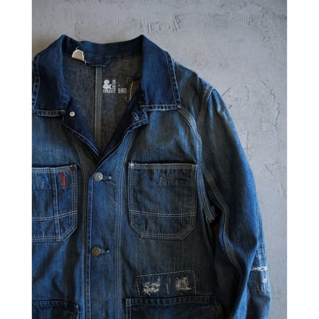 EU Crash & Stitch Denim Coverall / Made in Turkey