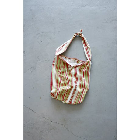 Multicolor Stripe Tie Strap Tote Bag