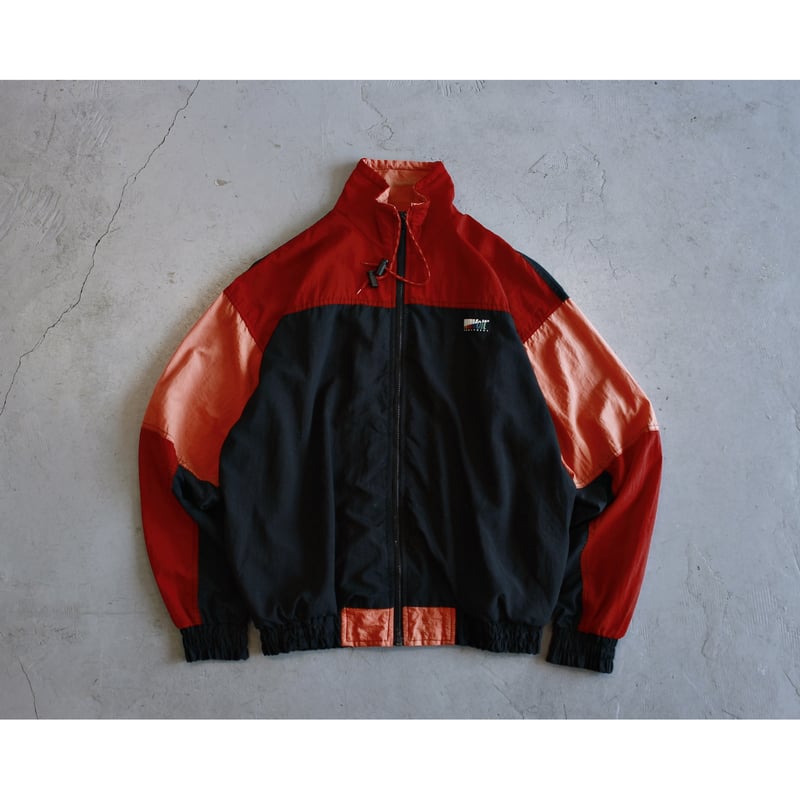6W3【80’s archive】USA製 サイドライン中綿ジャケット 古着 1980s-1990s 3Tone Colored Zipup Nylon Jacket |