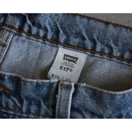 1990s USA “Levi's 517” Orange Tab Denim Shorts