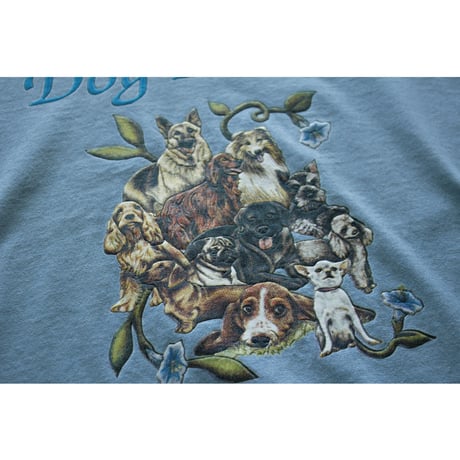2000s Hanes “Dog Lover” Various Dog Print Tshirt