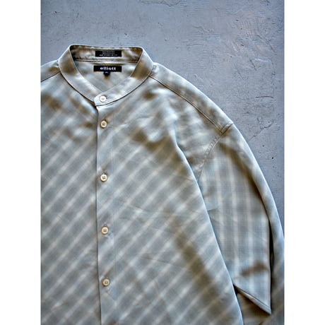 Ombré Stripe Bandcollar Shirt