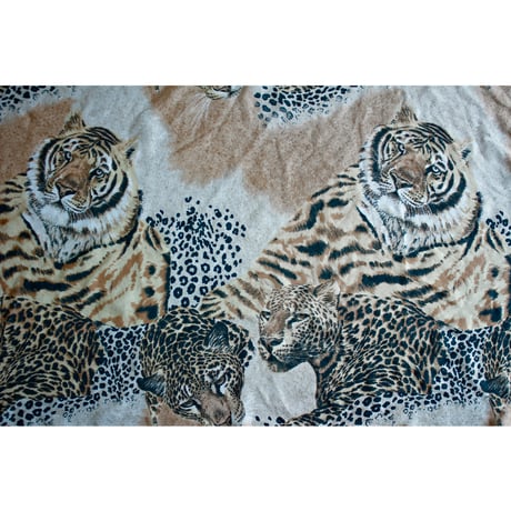 Vintage Leopard&Tiger Art Scarf