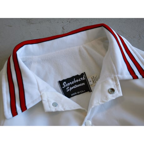 1980s “Scoreboard Sportswear” Rib Lined Snap Stadium Jacket / Made in USA