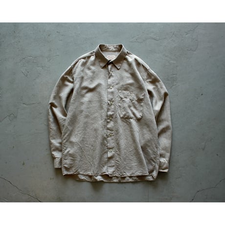 Vintage Luxe Embroidered Waven Shirt / Made in Italy