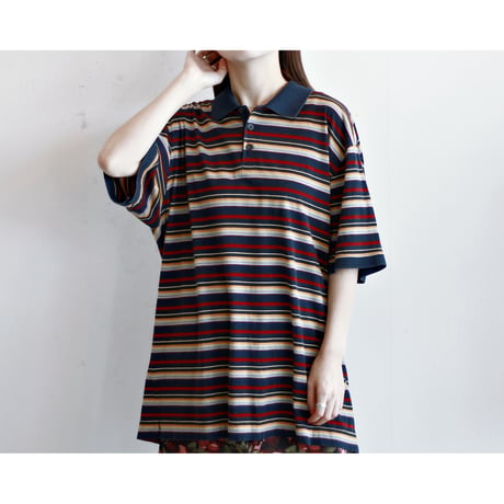 Multicolor Stripe Polo Shirt