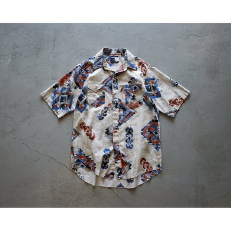 1980s〜 Vintage “Wrangler” Native Western Shirt / Made in USA