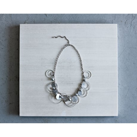 American Vintage Silver Circle Necklace