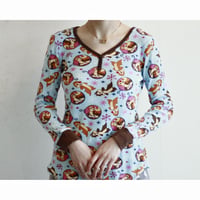 Disney Official “Chip & Dale” Print Thermal Top