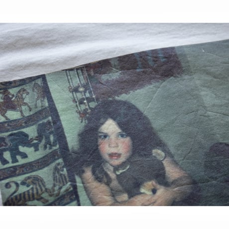1990s Vintage Unknown Girl Photo Print Tshirt