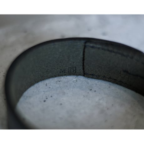 2000 Vintage “HERMES” (Margiela period) Poor Tour Leather Bangle / Made in FRANCE