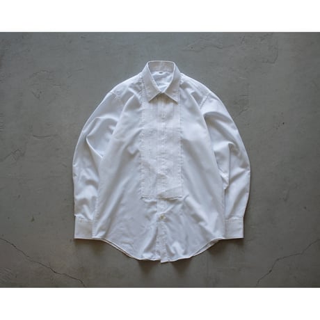 Vintage Flyfront Stitch Pintuck White Shirt