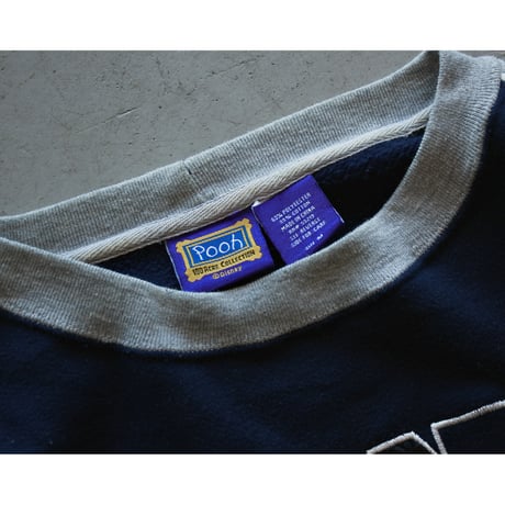“EEYORE” Pooh ©︎Disney Embroidered 2tone Sweatshirt