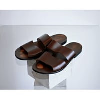 “Aldo” Double Strap Leather Sandals