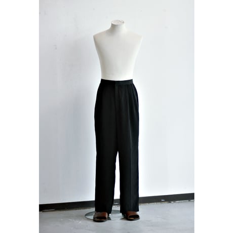 Vintage Black Thai Silk Slacks