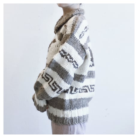 1990s Hand Knit Cowichan Sweater