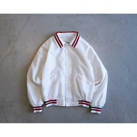 1980s “Scoreboard Sportswear” Rib Lined Snap Stadium Jacket / Made in USA
