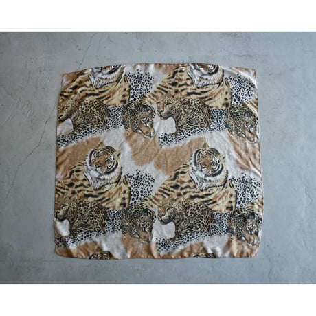 Vintage Leopard&Tiger Art Scarf