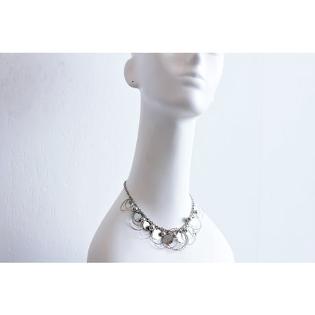 American Vintage Silver Circle Necklace