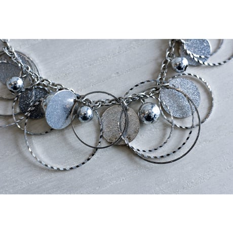 American Vintage Silver Circle Necklace