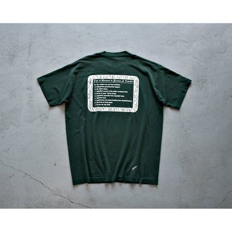 1990s Early Shabby Painted Logo Tshirt / Made in USA