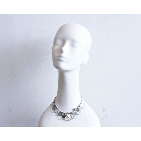 American Vintage Silver Circle Necklace