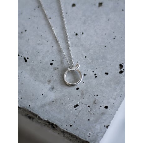 “Tiffany&Co.” Initial Letter Silver Necklace