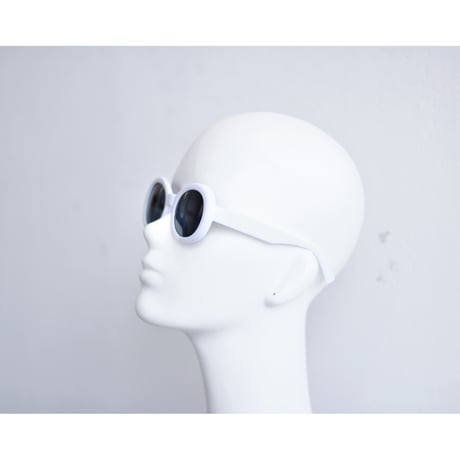 (NEW) Oval Color Flame Shades 【 Black/White 】