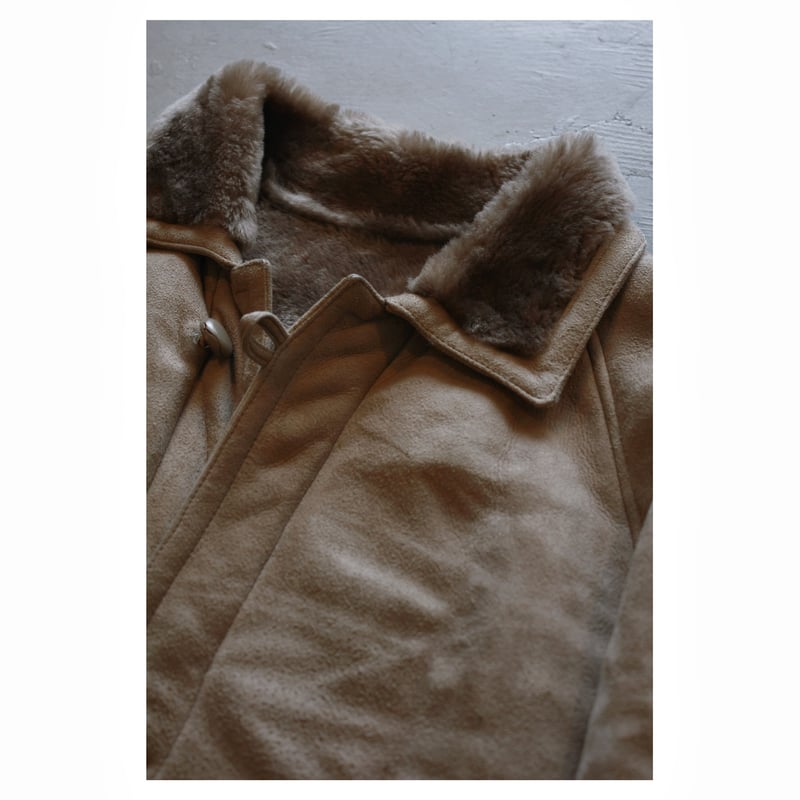 155cm〜shearling jacket mouton euro bintage 久遠 - ブルゾン